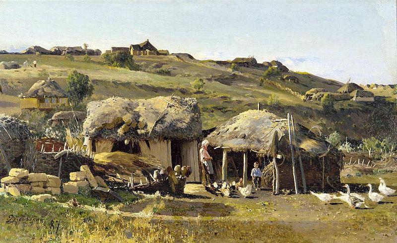 Nikolay Nikanorovich Dubovskoy In The Village oil painting image